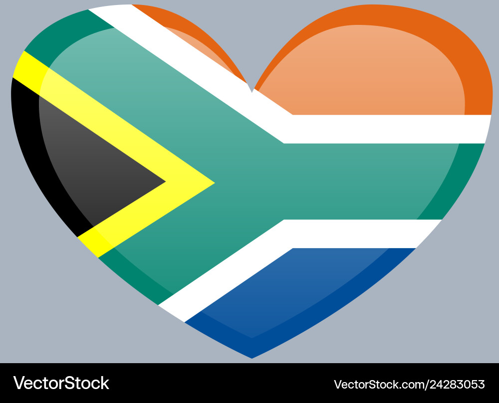 National flag of south africa in official colors National flag of south africa in official colors vector image