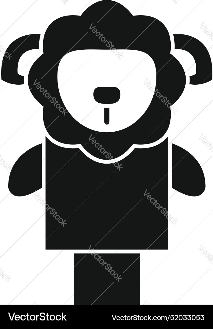 Puppet show lion character for entertaining vector image