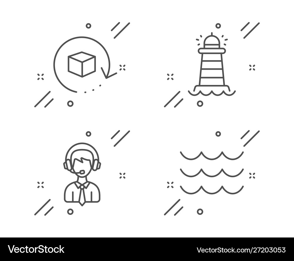 Versand Support Rücksendung Paket und Leuchtturm Versand Support Rücksendung Paket und Leuchtturm vektorbild