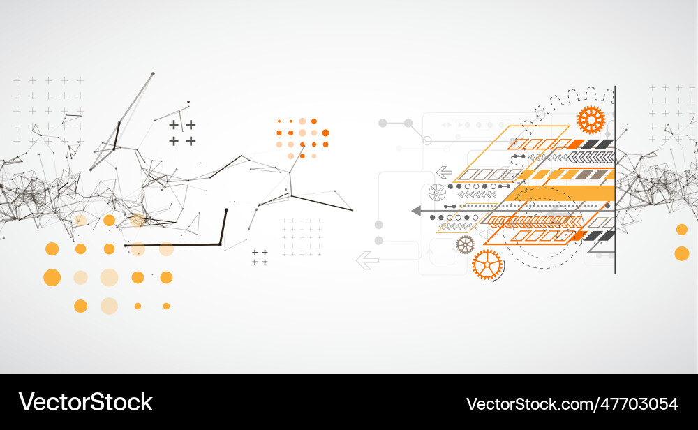 Abstract background on technological Abstract background on technological vector image