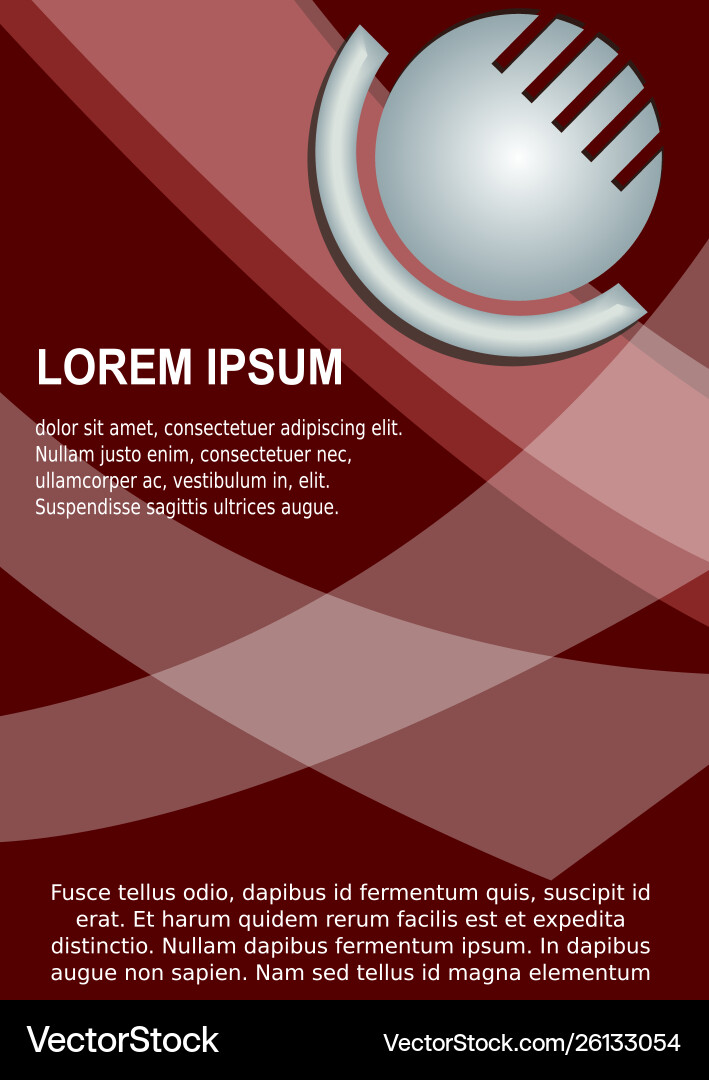 Circle abstract silver 3d logotype and transparent vector image