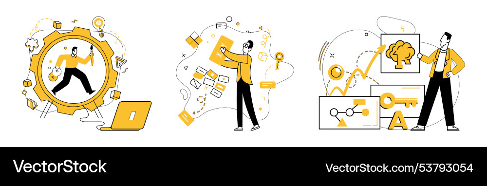 Effective project management for streamlined Effective project management for streamlined vector image