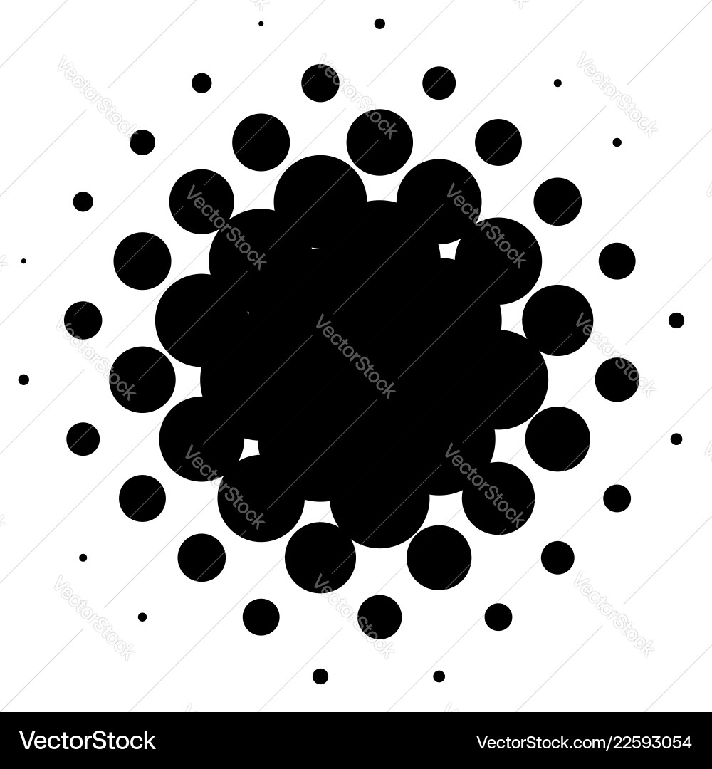 Halftone element circular pattern specks Halftone element circular pattern specks vector image
