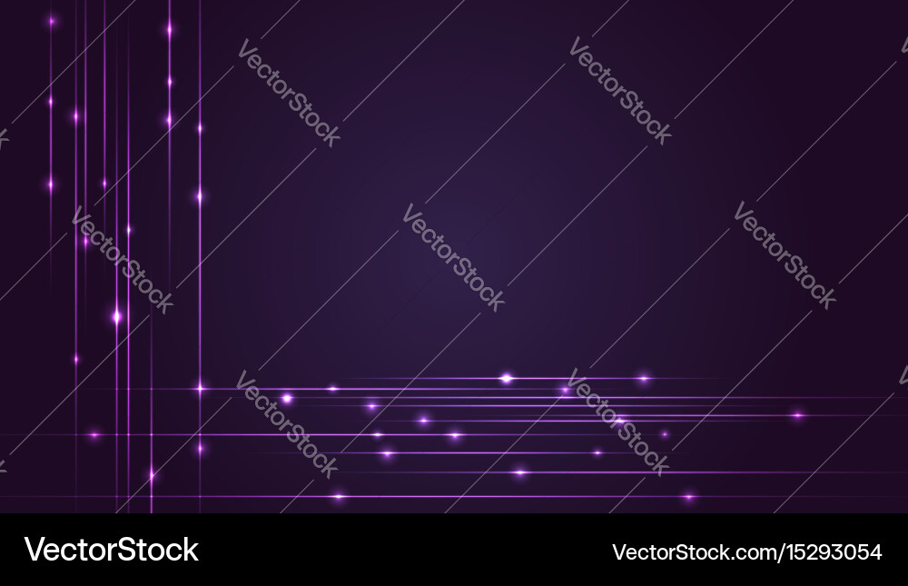 Hi-tech background with glowing string luminous Vector Image