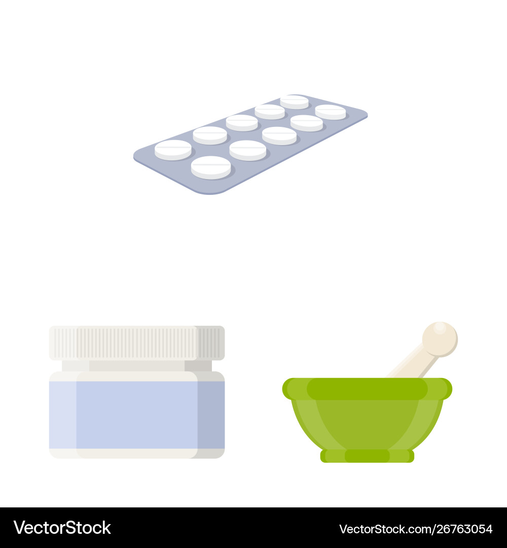 Isolated object pharmacy and pharmaceutical Isolated object pharmacy and pharmaceutical Vector Image
