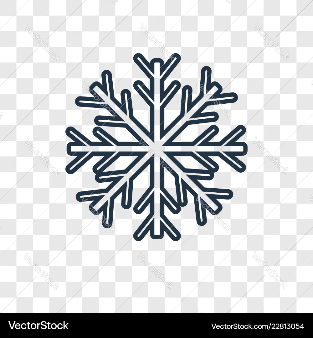 Isolated Snowflake Icon vector image