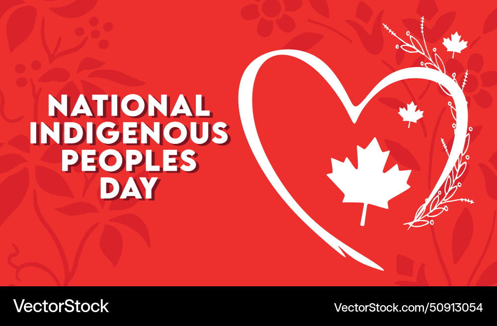 National indigenous peoples day canada Royalty Free Vector