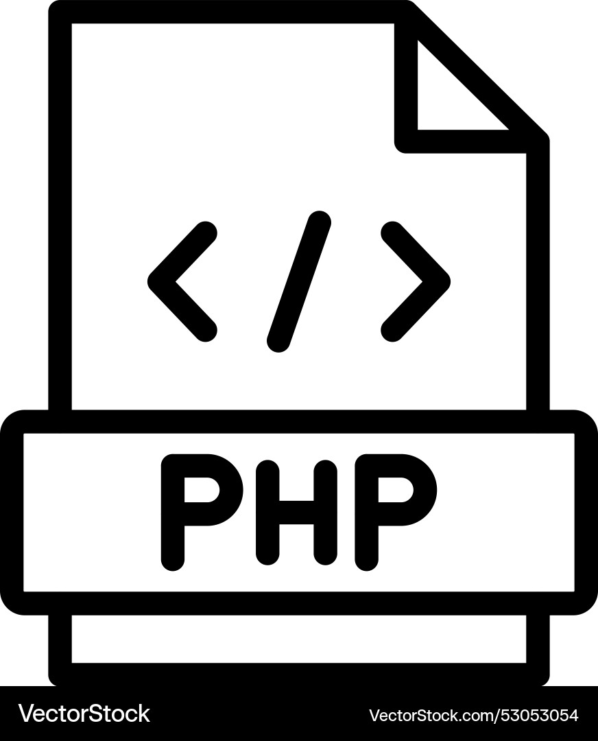 Php icon design vector image