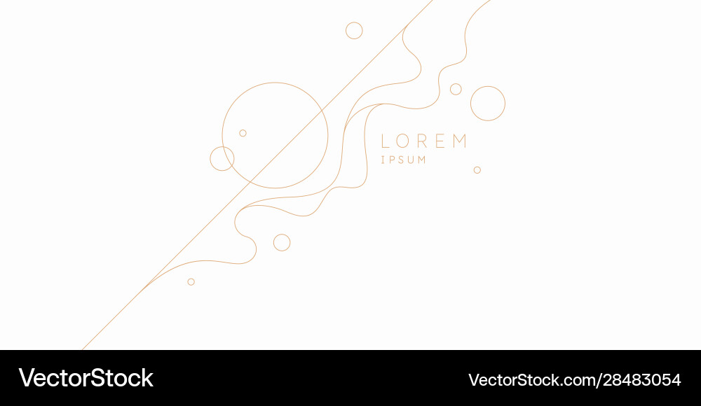 Poster with dynamic waves vector image