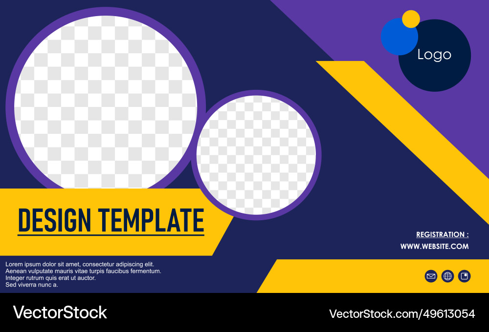 Presentation and slide layout background Vector Image