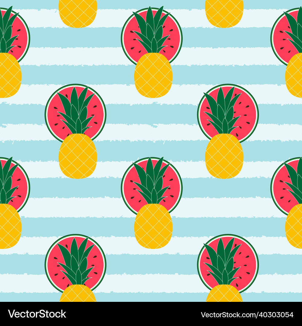 Seamless pattern background with watermelon Seamless pattern background with watermelon Vector Image