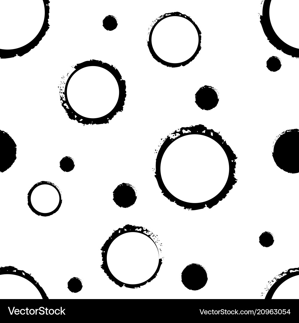 Seamless pattern from black circles abstract Seamless pattern from black circles abstract vector image