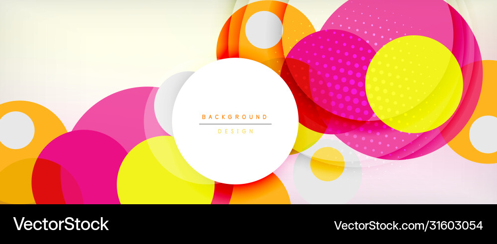 Trendy simple circle abstract background dynamic Trendy simple circle abstract background dynamic vector image