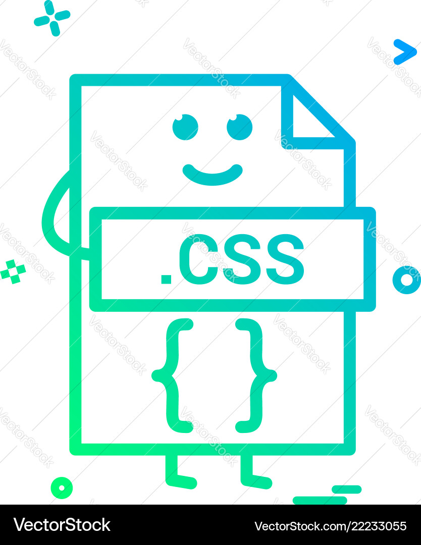 Computer css Datei Format Typ Icon Design Computer css Datei Format Typ Icon Design vektorbild