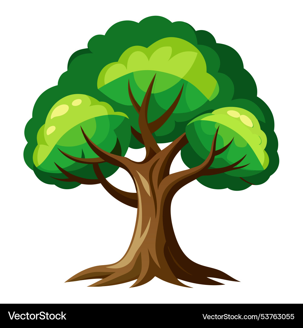 Creating realistic tree Creating realistic tree Vector Image