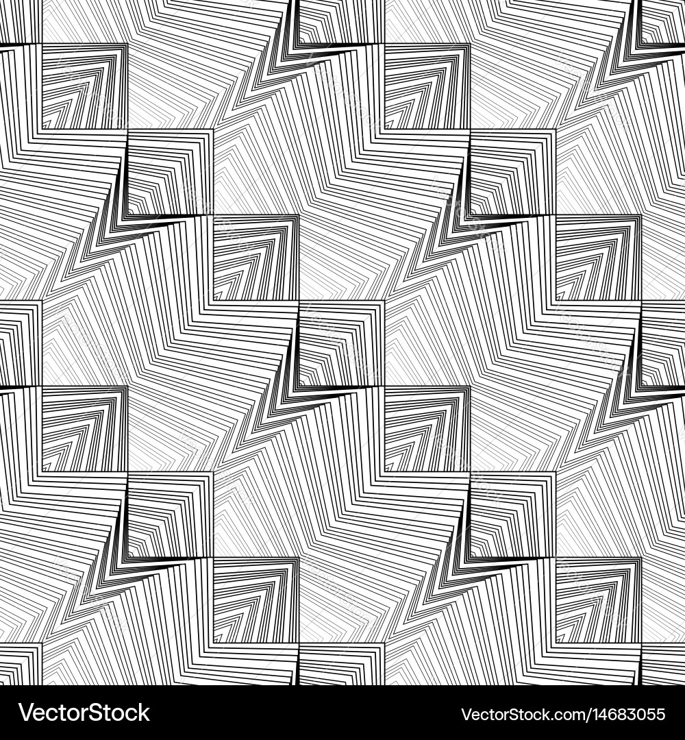 Design seamless monochrome lines pattern Vector Image