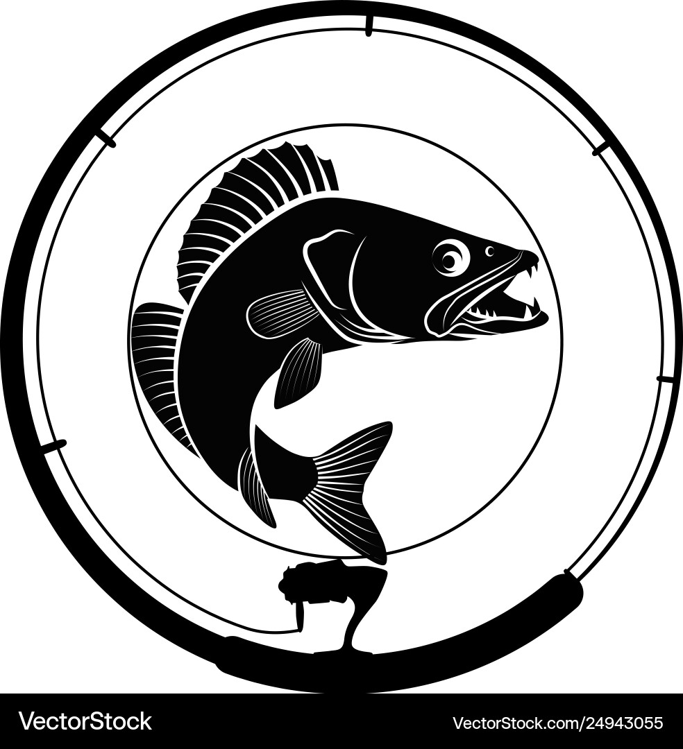 Fishing Badge - Angler Icon Vector Image