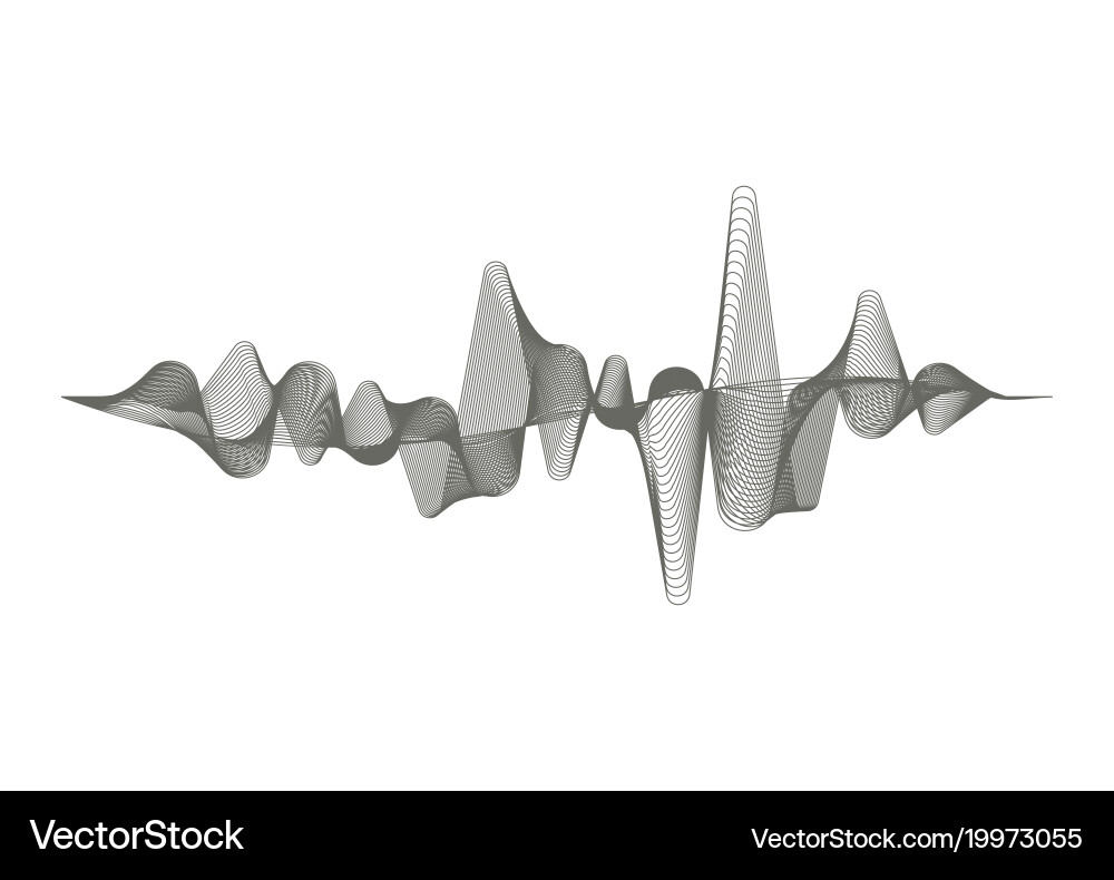 Sound Wave Pattern vector image