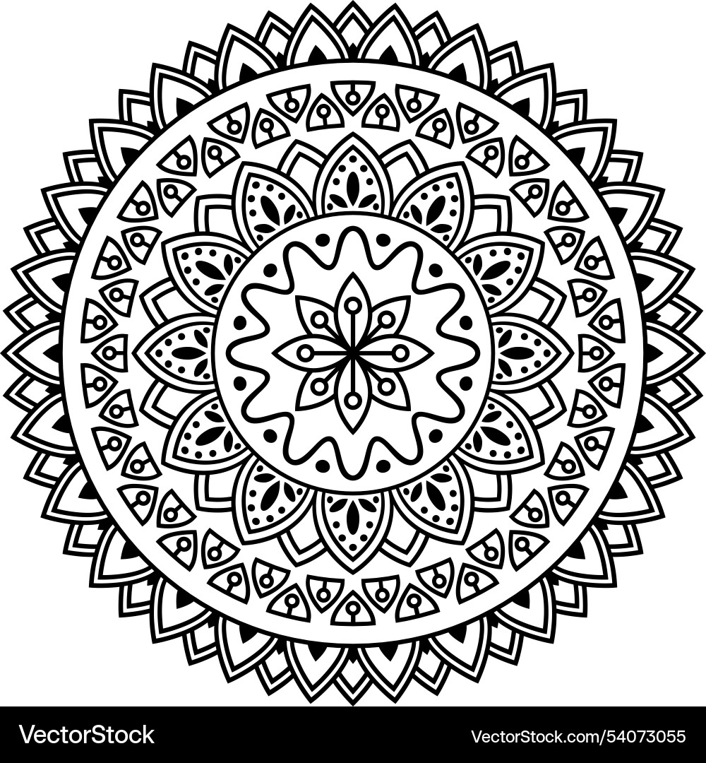 This is the circular pattern in form of mandala This is the circular pattern in form of mandala vector image