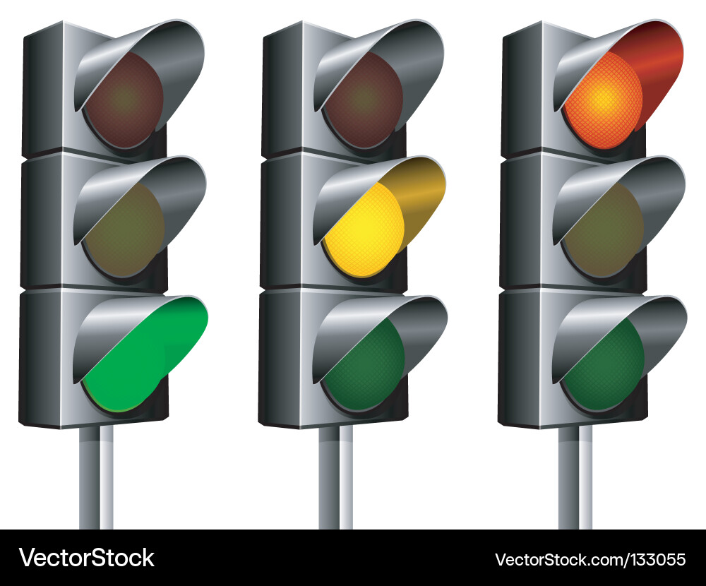 Traffic Light Signals Vector Image