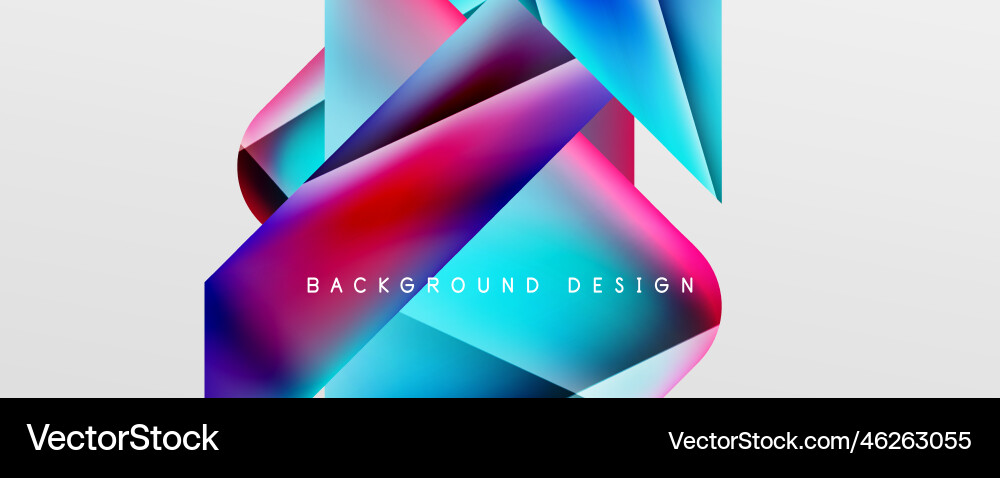 Triangle fluid color gradient abstract background Vector Image