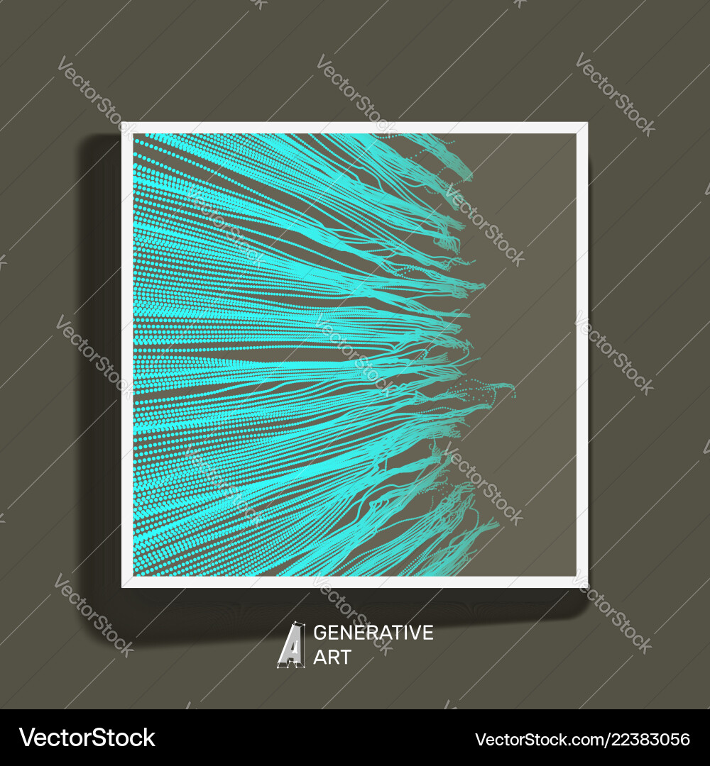 Array with dynamic emitted particles textbook Array with dynamic emitted particles textbook vector image