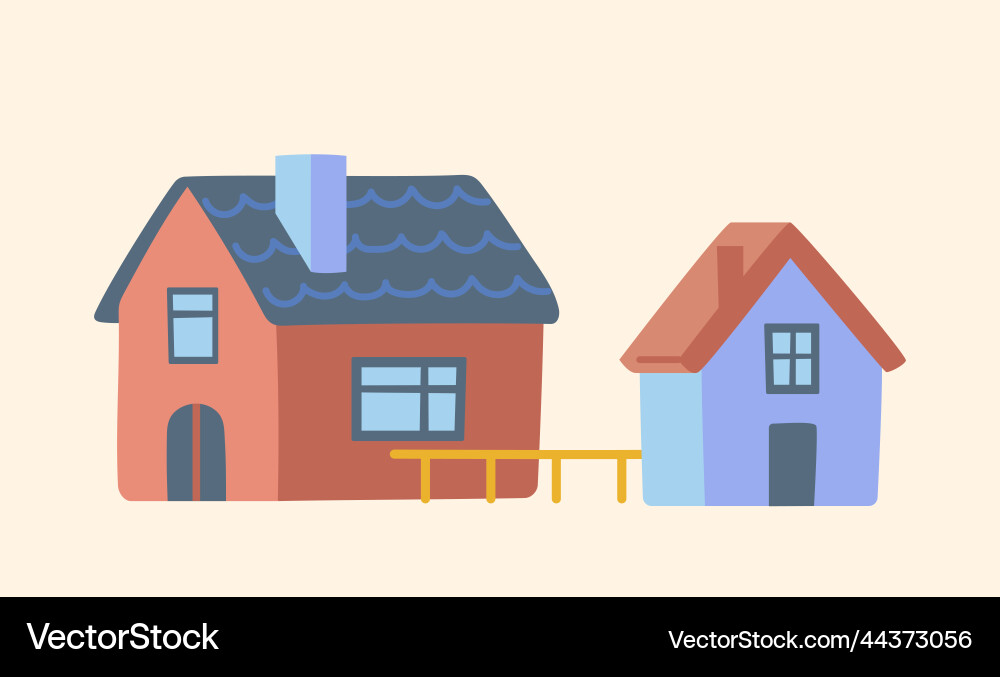 Cute house icon Cute house icon vector image