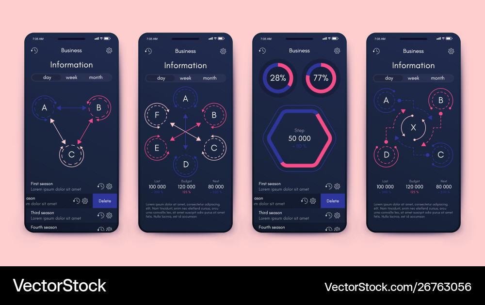 Different ui ux gui screens and flat web icons Different ui ux gui screens and flat web icons vector image