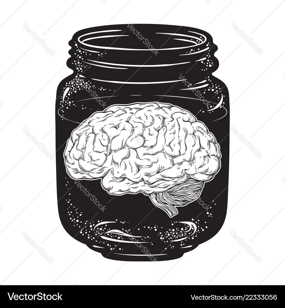 Brain sticker Vector Images & Graphics for Commercial Use | VectorStock