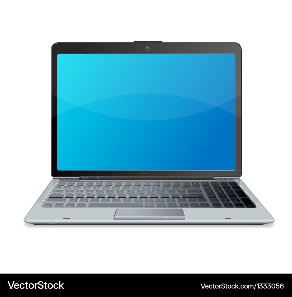 Laptop and Mail Communication – Royalty-Free Vector | VectorStock, image size:1000x1014