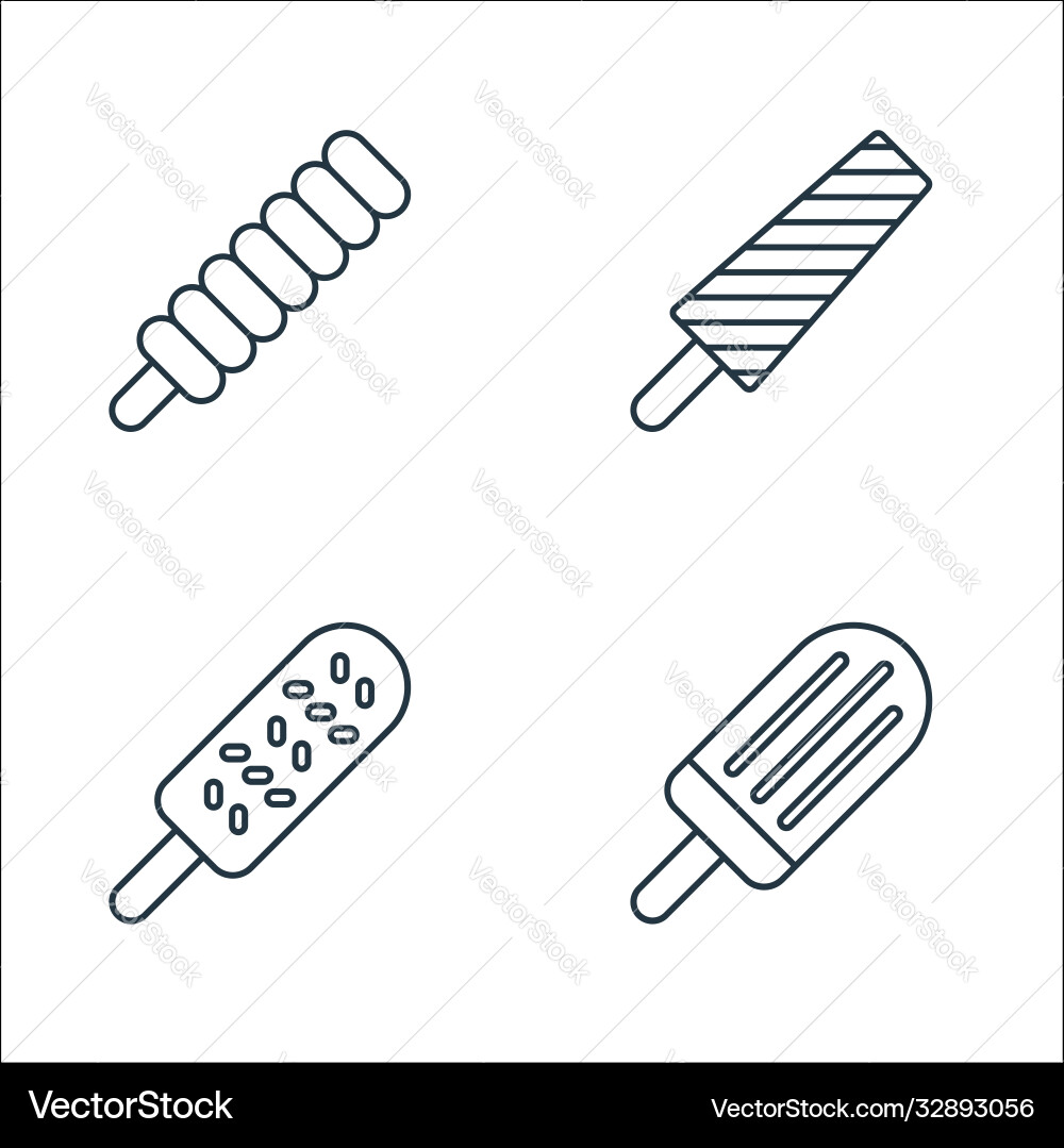Line icons linear set quality Vector Image
