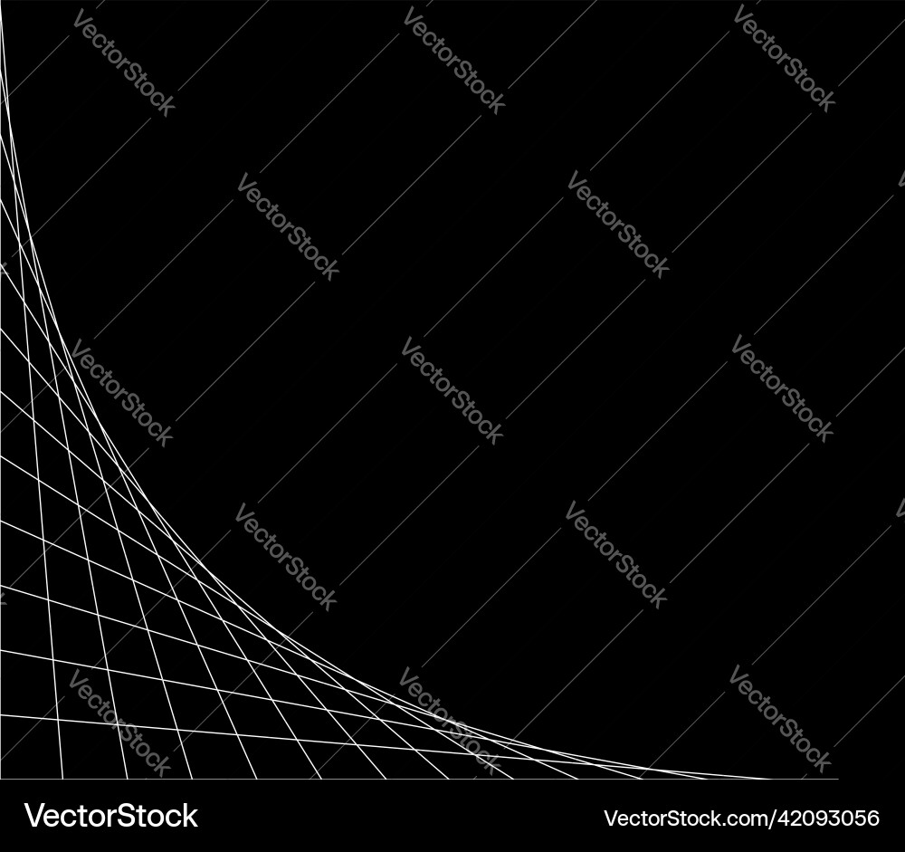 Netting intersecting lines grid mesh corners Netting intersecting lines grid mesh corners vector image