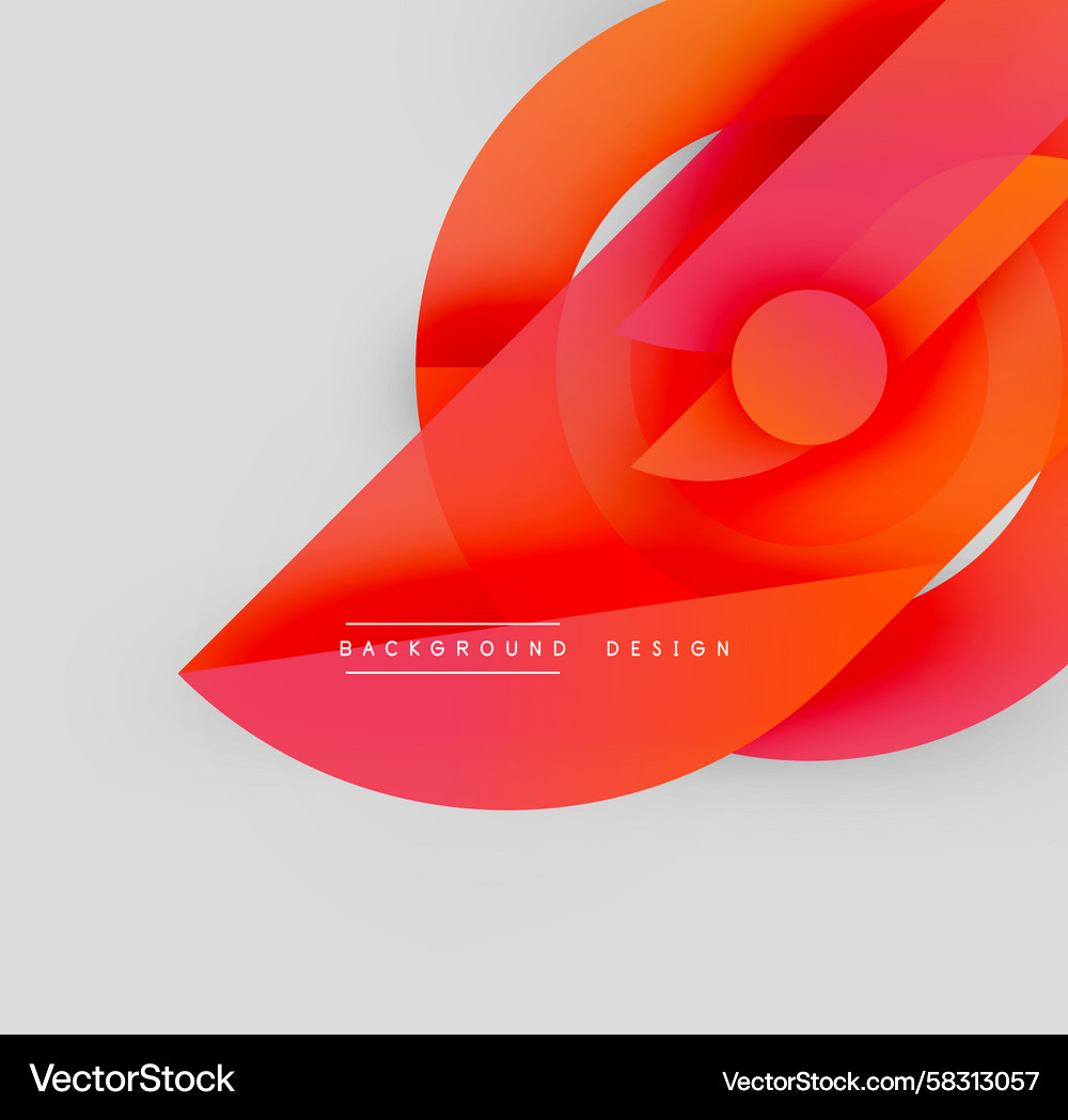 Abstract red design overlapping shapes create Vector Image