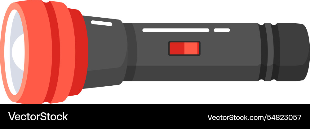 Classical pocket led flashlight Royalty Free Vector Image