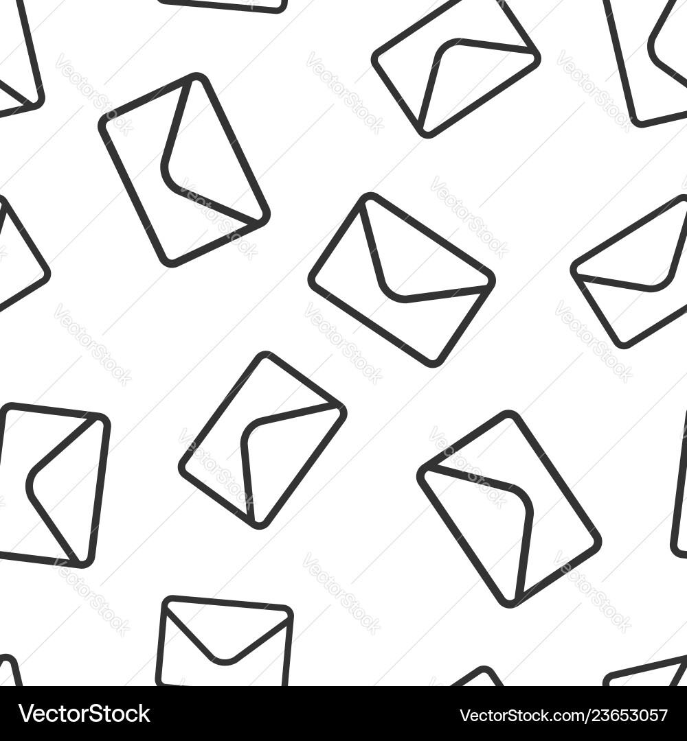 Mail envelope icon seamless pattern background Mail envelope icon seamless pattern background vector image