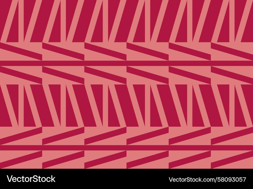 Red Triangle Geometric Pattern Vector Image