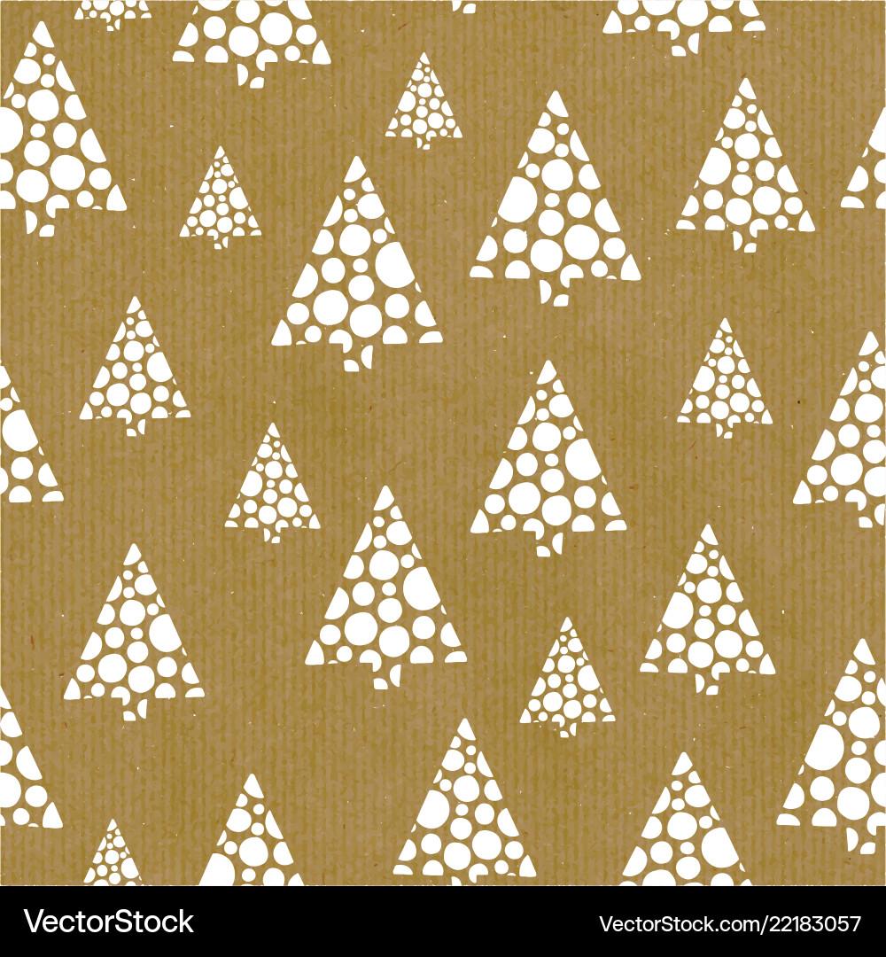 Seamless repeat pattern abstract christmas trees Seamless repeat pattern abstract christmas trees vector image