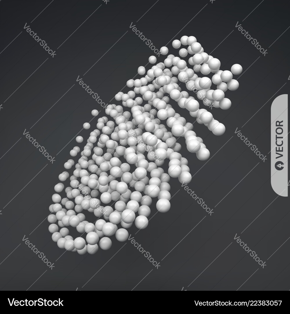 Sphere abstract structure with particles Sphere abstract structure with particles Vector Image