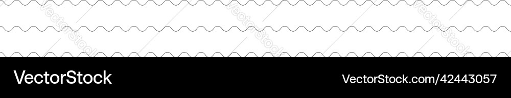 Wavy zig-zag lines stripes element Wavy zig-zag lines stripes element vector image