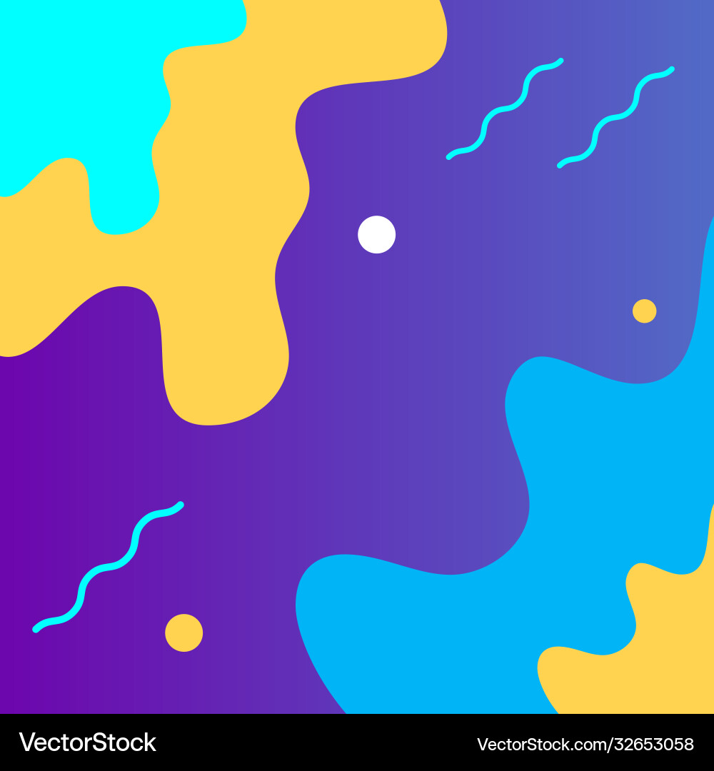 Background template with abstract shapes and color Vector Image