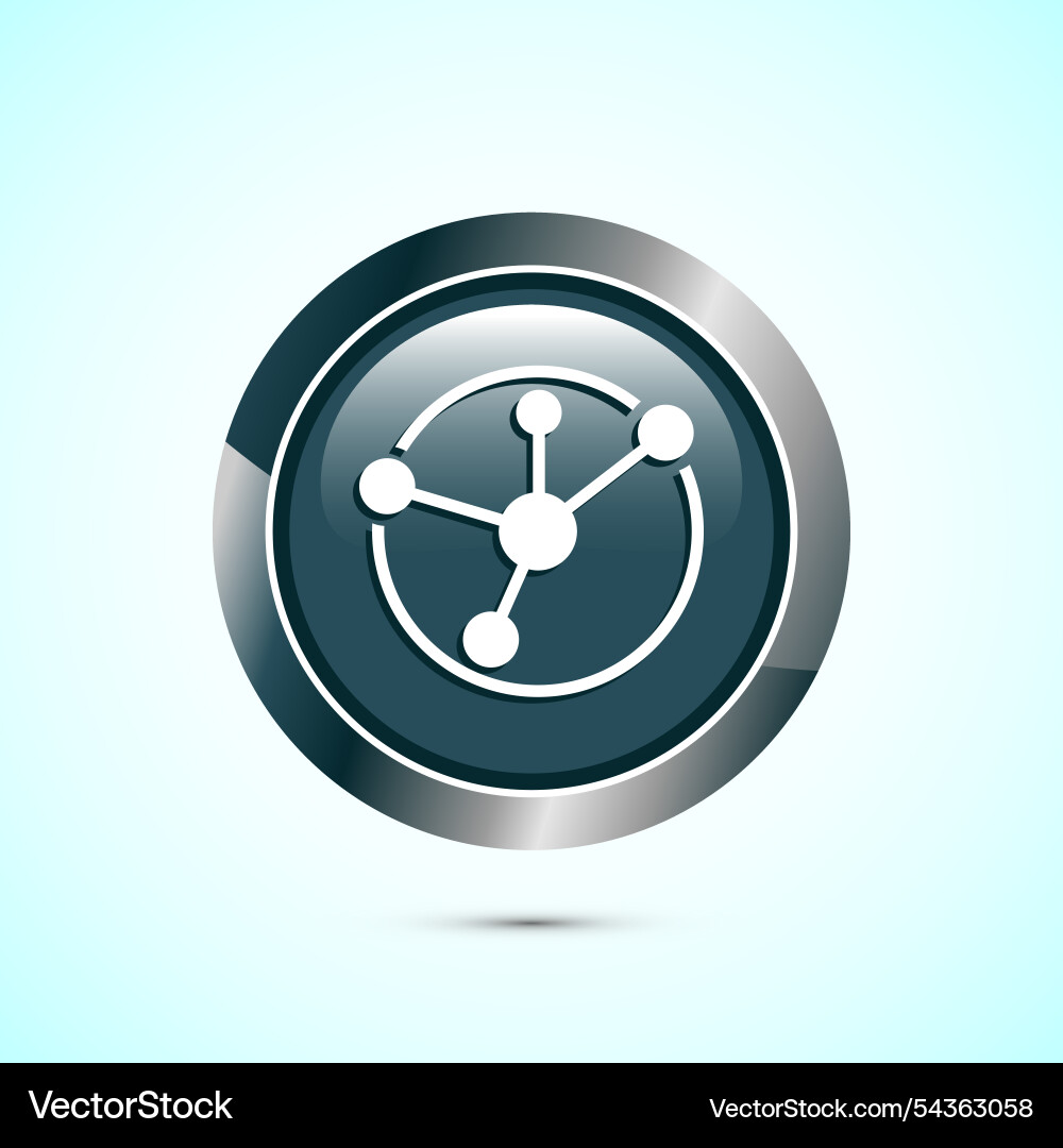 Data science icon design big digital tech Vector Image