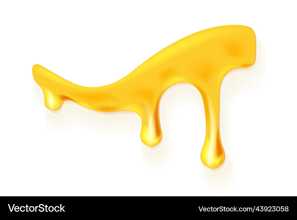 Dripping honey like design element Dripping honey like design element vector image