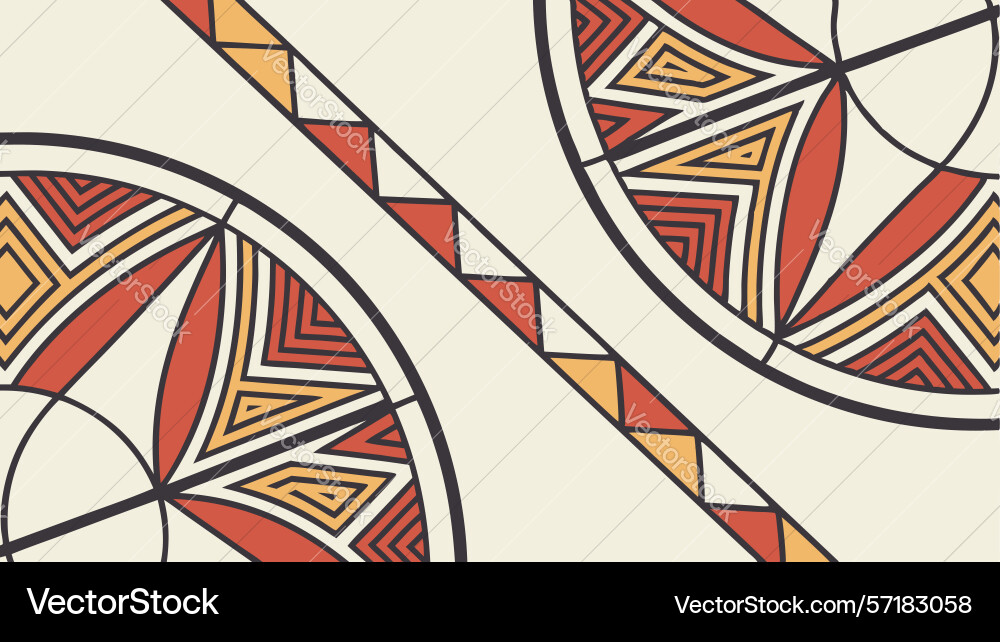 Dynamic abstract geometric pattern artistic vector image