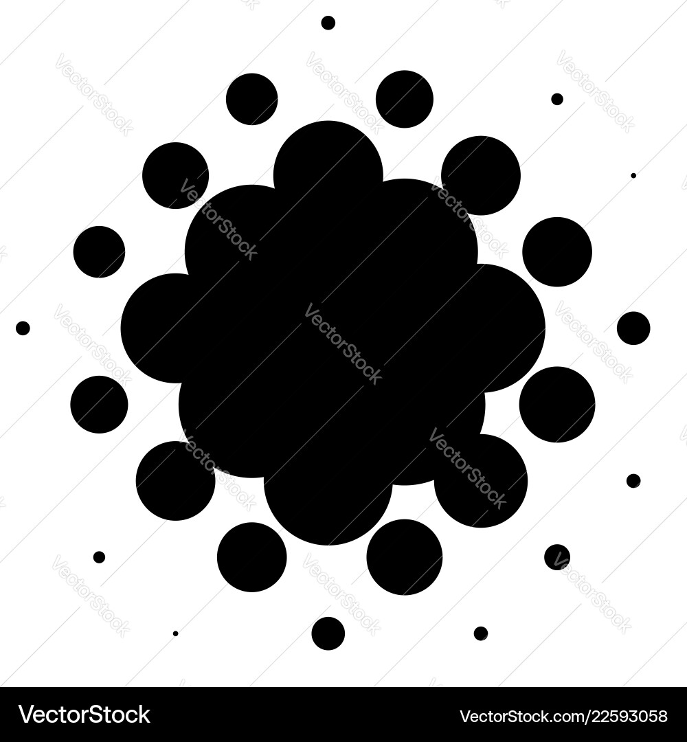 Halftone element circular pattern specks Halftone element circular pattern specks vector image