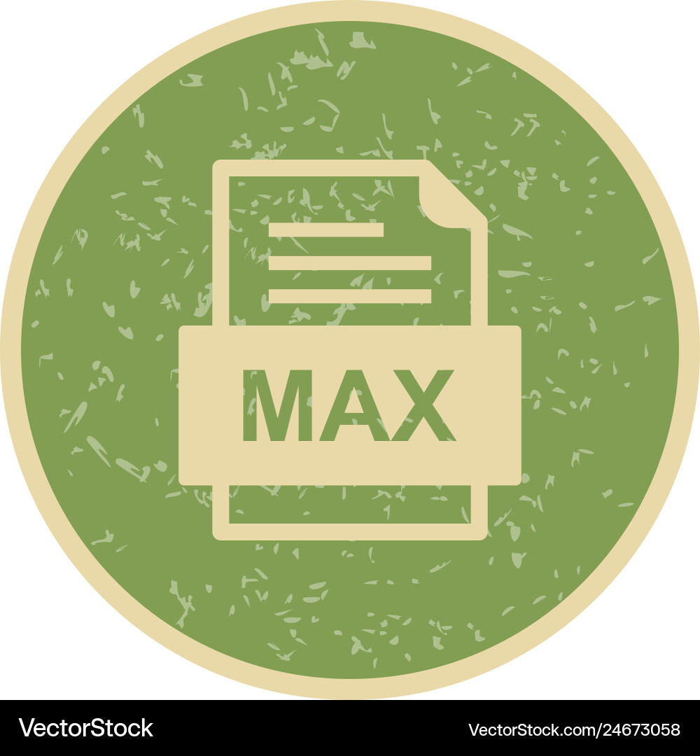 Max file document icon vector image