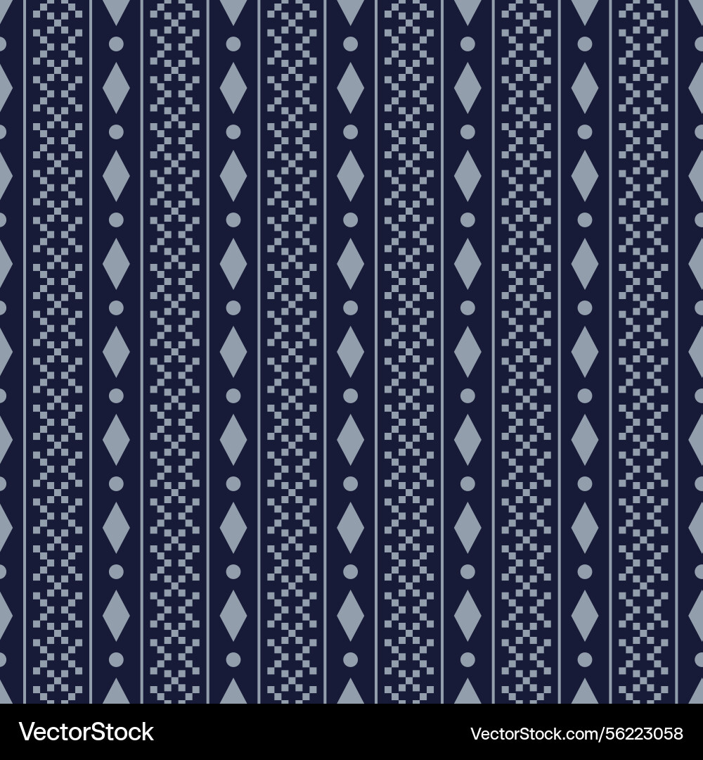 Seamless pattern of geometric elements abstract vector image