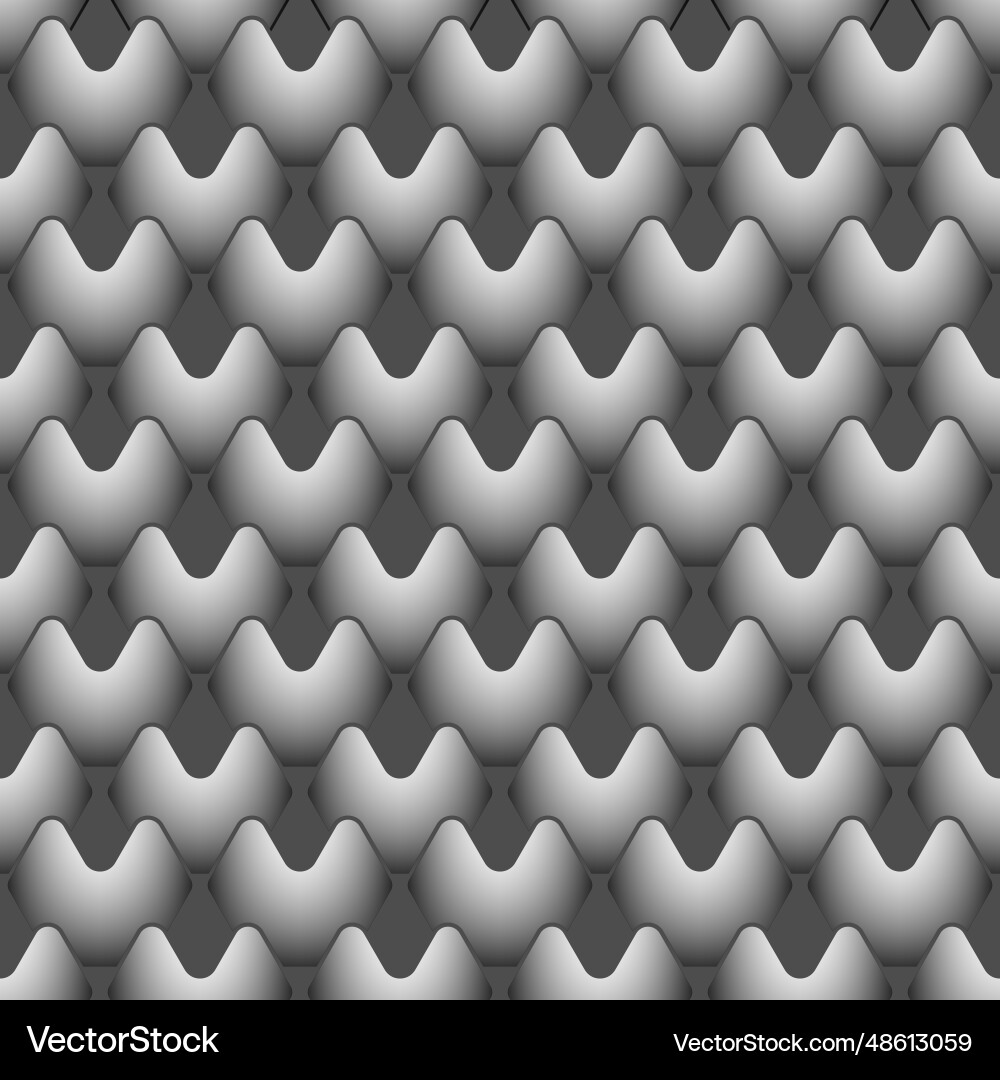 3d seamless pattern three-dimensional composition Vector Image