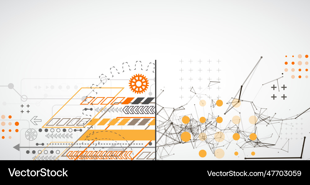 Abstract background on technological Abstract background on technological vector image