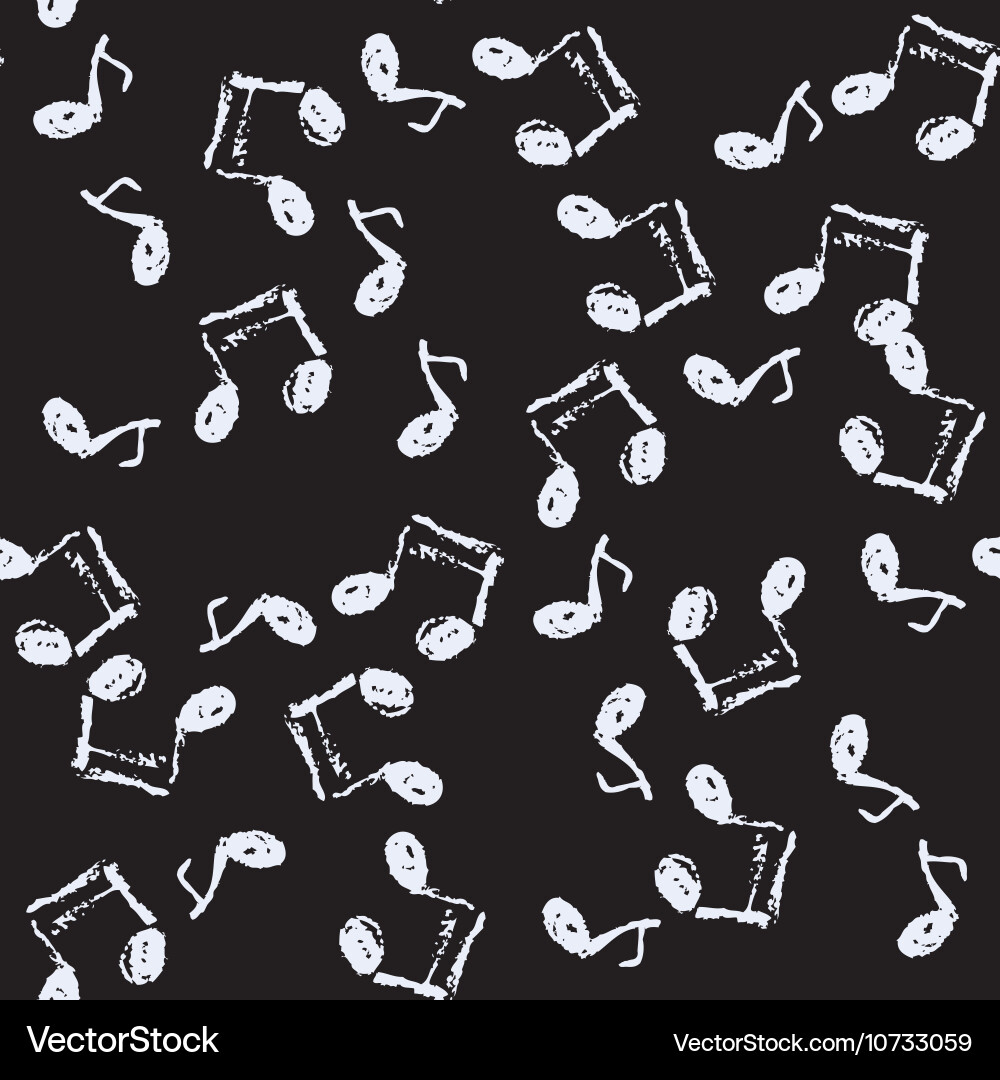 Abstract Music Notes Pattern Vector Image