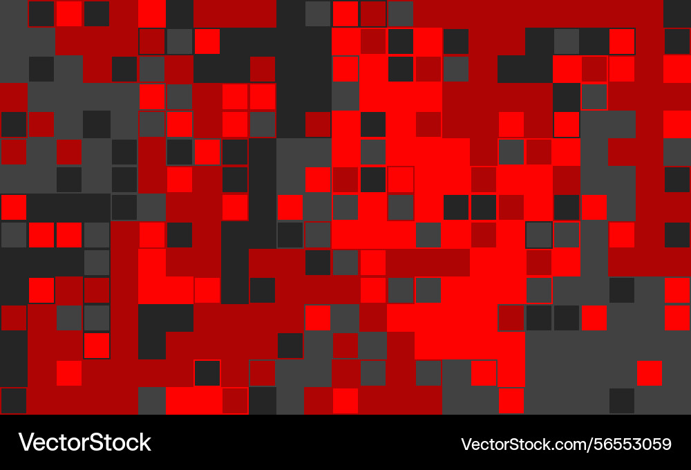 Abstract red and grey pixelated mosaic dynamic Abstract red and grey pixelated mosaic dynamic Vector Image